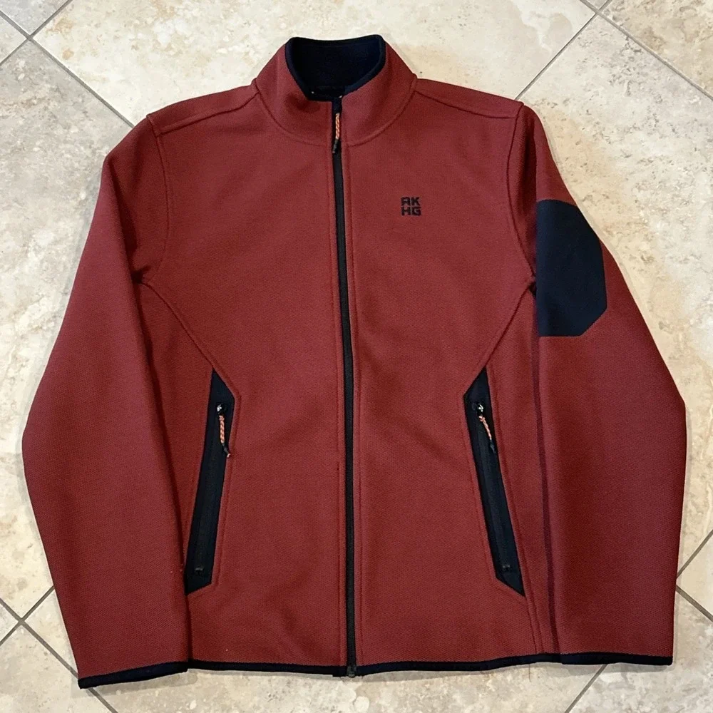 Alaskan‎ Hard Gear by Duluth Graveltec Standard Fit Full Zip Mock Mens Small Red